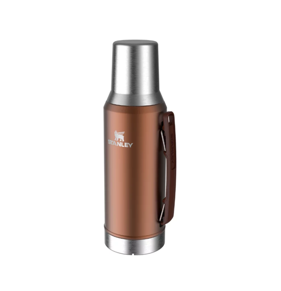 Stanley Mate System Termo Original con Tapón Cebador Thermos Bottle for Mate Bronze Colored Design, 1.2 lts / 40.57 fl oz