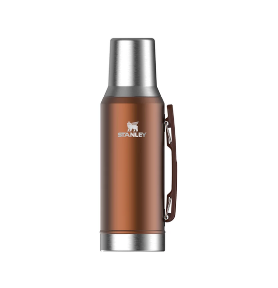 Stanley Mate System Termo Original con Tapón Cebador Thermos Bottle for Mate Bronze Colored Design, 1.2 lts / 40.57 fl oz