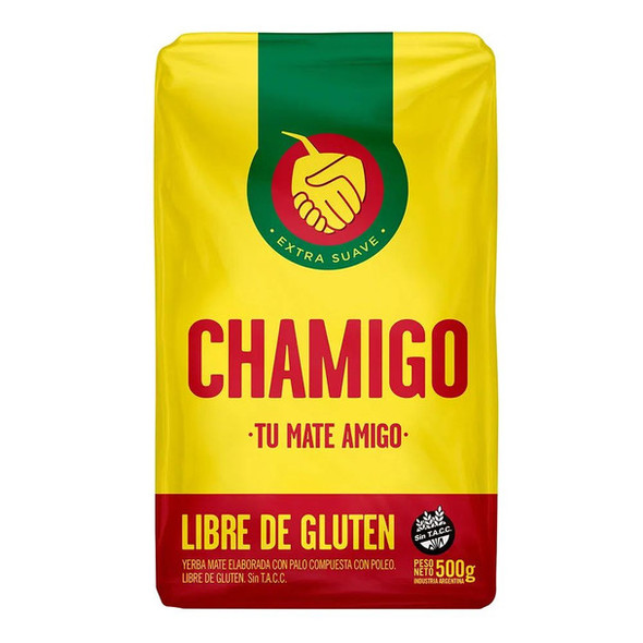 Chamigo Extra Smooth Yerba Mate with Stems & Pennyroyal, Gluten-Free, 500 g / 1.1 lb