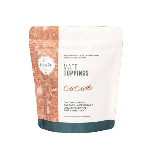 Mate & Co Mate Toppings Cocoa - Blend of Coconut, Cacao & Star Anise for Your Mate Cocoa, 90 g / 3.17 oz