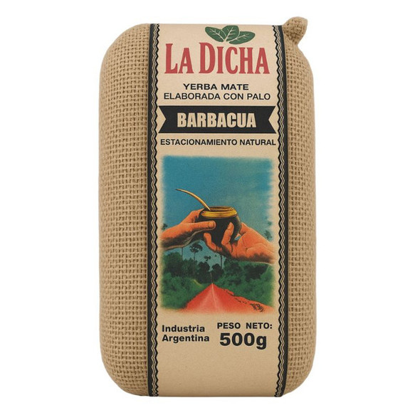 La Dicha Arpillera Yerba Mate Barbacuá, 500 g / 17.64 oz