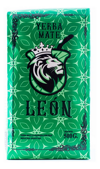 León Barbacuá Yerba Mate - Traditional Argentine Mate with Smooth Flavor and Barbacuá Drying, 500 g / 1.1 lb bag