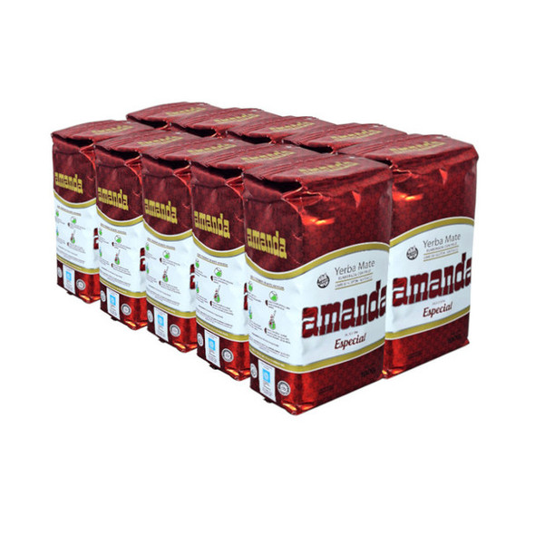 Amanda Yerba Mate Selección Especial Gluten-Free, con Palo, 1 kg / 2.2 lb (pack of 10 count)