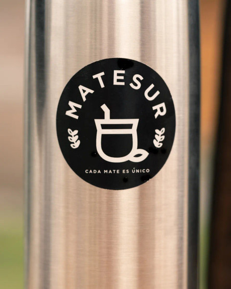 Matesur Stainless Steel Thermos with Spout for Mate, Medium Handle Termo de Acero Inoxidable con Pico Para Mate, 1  / 33.8 oz