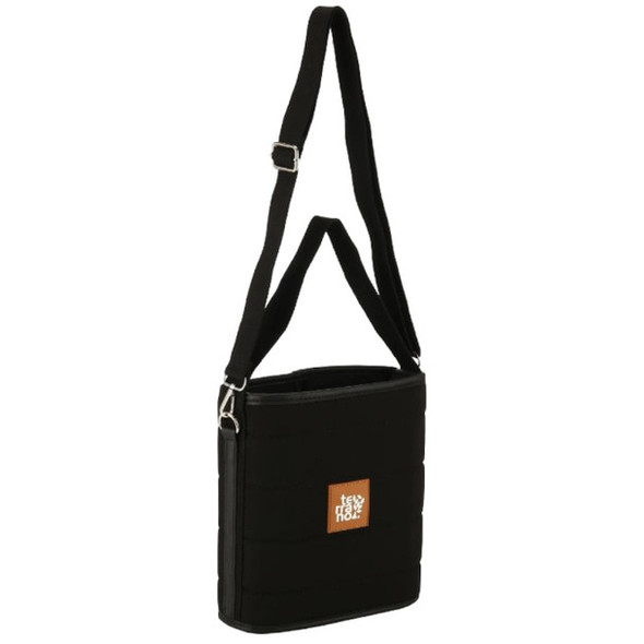 Terrano Quilted Canvas Mate Bag Lisboa with Long Strap & Interior Divider, 25 x 22 x 10 cm / 9.84 x 8.66 x 3.94 inches (Various Colors Available)