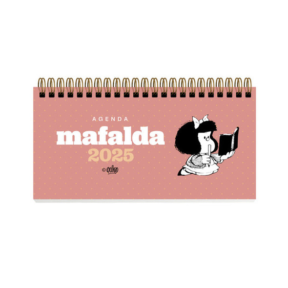 Agenda Granica Mafalda by Quino 2025 Pocket Agenda – Hardcover Spiral Notebook for On-the-Go Planning