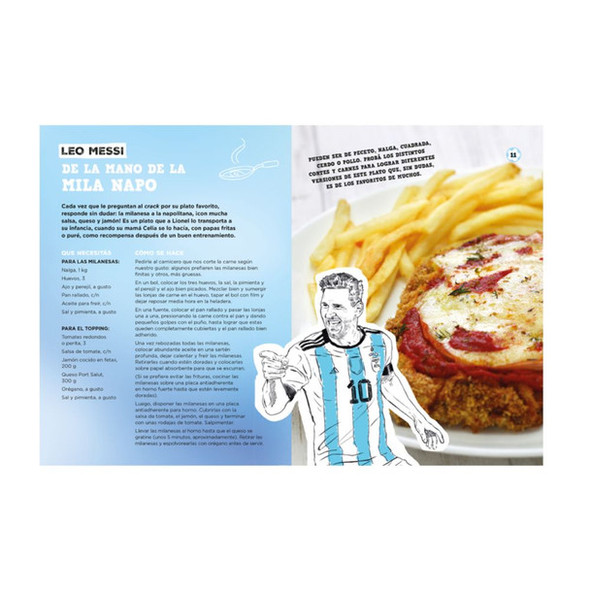 El Menú de Los Campeones Scaloneta's Favorite Recipes Funny Children's Book with Illustrations - Editorial Catapulta (Spanish)