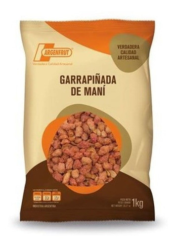 Argenfrut Garrapiñada de Maní Sugar Coated Peanuts, 1 kg / 2.2 lb