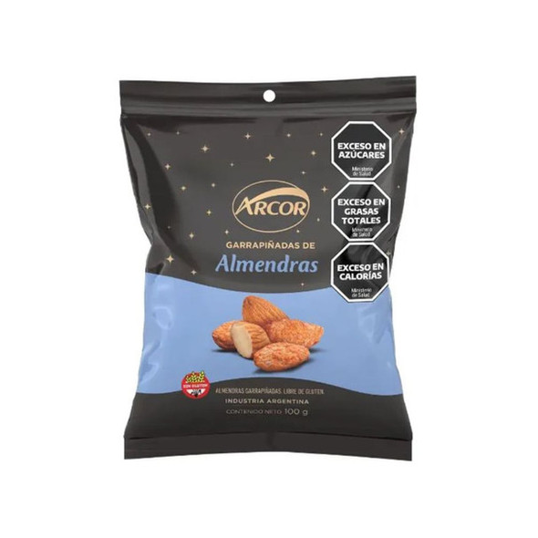 Arcor Garrapiñada de Almendras Caramel Coated Almonds Almendra Garrapiñada, 100 g / 3.5 oz