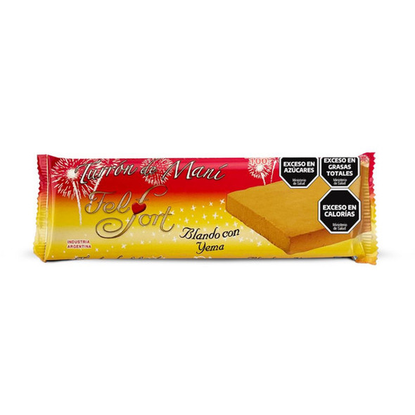FelFort Soft Peanut Nougat with Egg Yolk, 100 g / 3.52 oz