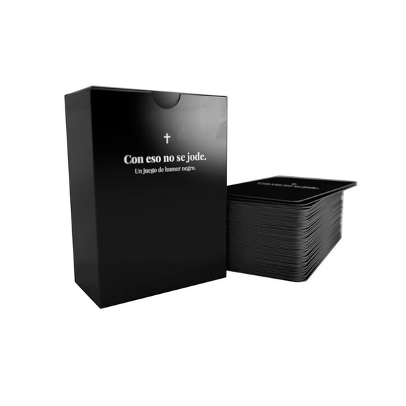 Con Eso No Se Jode Un Juego de Humor Negro Black Humour Cards Game (Spanish)