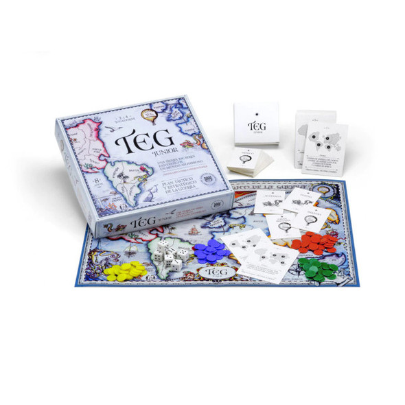 T.E.G Junior Plan Táctico Y Estratégico De La Guerra Juego De Mesa Classic Argentinian Strategy War Board Game for Children By YETEM (Spanish)