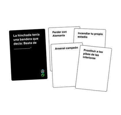 H.D.P Hasta Donde Puedas Football Expansion Humor Board Game with Cards Ideal for Parties Expansión Fútbol by Buró (Spanish)