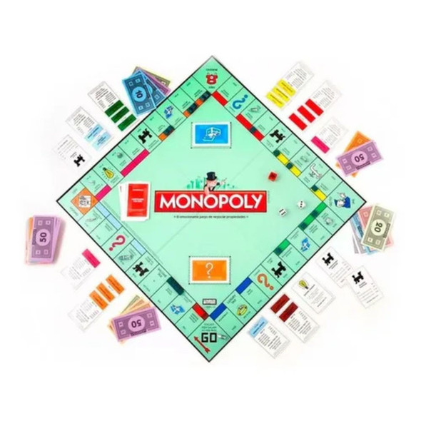 Monopoly Popular Family Board Game - Classic Game Spanish Edition by Hasbro