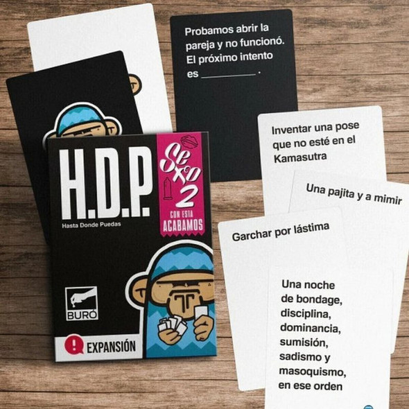 H.D.P Hasta Donde Puedas, Sexo 2 Con Esta Acabamos Expansion Card Game by Buró (Spanish Edition)