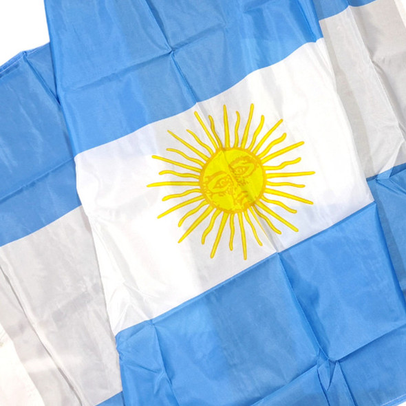 Bandera Argentina Argentinian National Flag Polyester Flag Vivid Colors - For Indoors, Outdoors & Mast, 90 cm x 150 cm / 35.4" x 59"