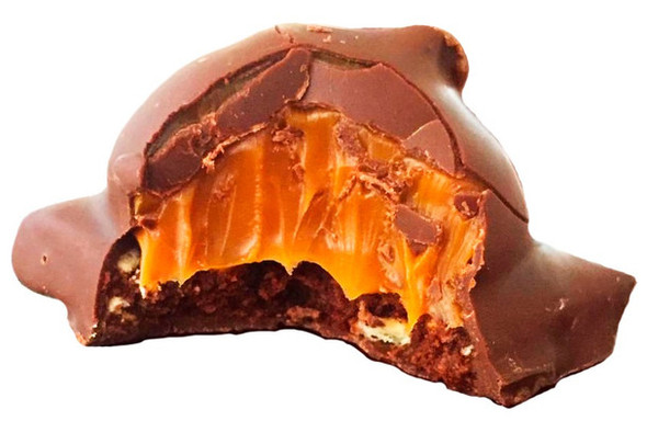 Juana La Loca Dark Chocolate Salchichón Bites Bocaditos Salchichón de Chocolate Negro Rellenos de Dulce de Leche, 40 g / 1.41 oz ea (box of 10)