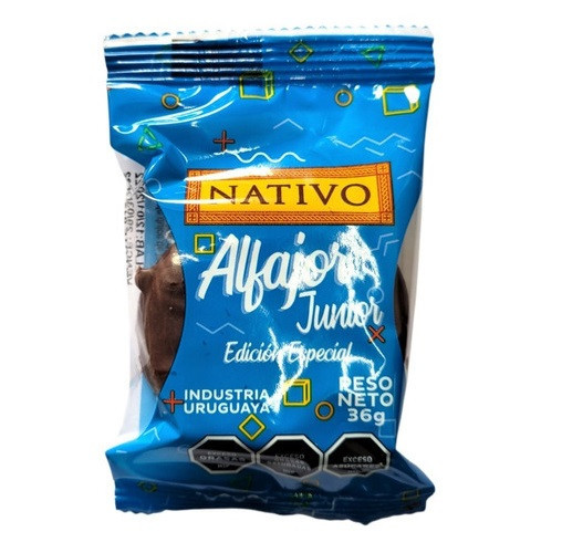 Nativo Alfajor Junior Chocolate Special Edition Alfajores, 36 g / 1.26 oz ea (box of 12 alfajores)