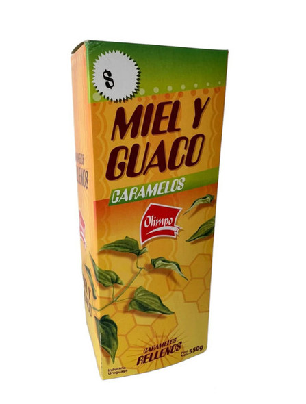 Olimpo Caramelos Duros de Miel y Guaco Honey and Guaco Hard Candies, 550 g / 19.40 oz