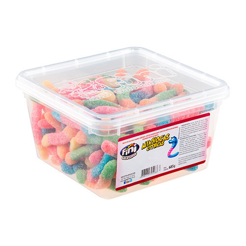 Fini Gomitas Gusanitos Ácidos Gummies Gusanitos Acids, 685 g / 24.16 oz
