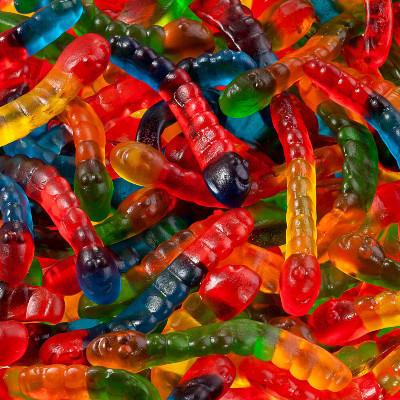 Fini Gomitas con Forma de Gusanitos, 250 g / 8.81 oz