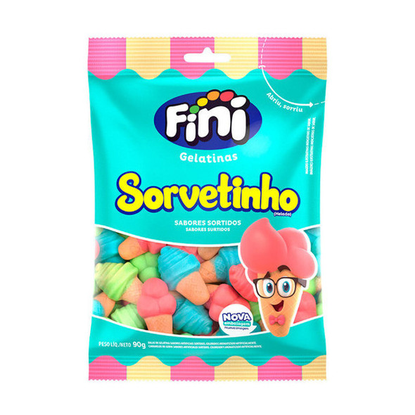 Fini Heladitos Icre-Cream-Shaped Gummies Gomitas Sabores Surtidos, 90 g / 3.17 oz bag (pack of 3)