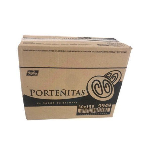 Porteñitas Palmeritas Cookies with Sprinkled Sugar Wholesale Bulk Box, 139 g / 4.9 oz ea (30 count per box)