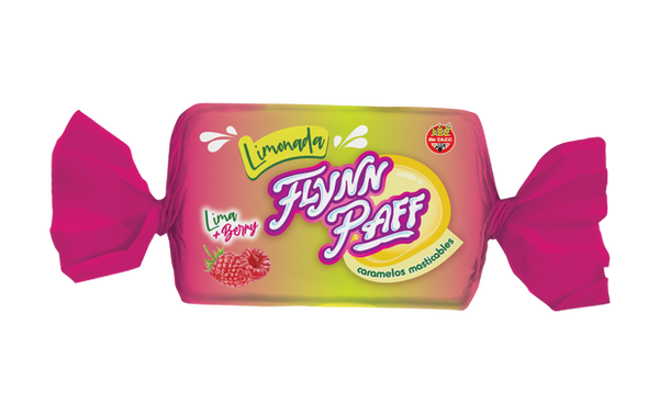 Caramelos Flynn Paff Limonada Lime & Berries Flavored Soft Candy, 560 g / 19.75 oz Box