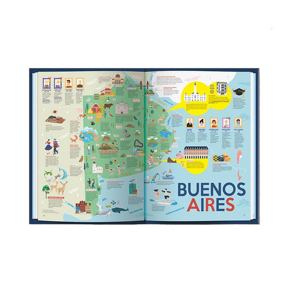 Hola Argentina Book of Knowledge: History and Travel by Octavio Pintos (Spanish Edition)