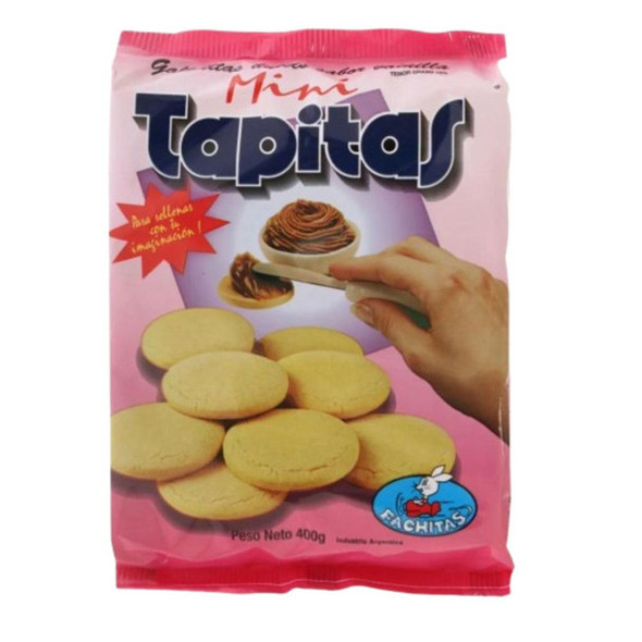 Mini Tapitas Para Alfajores de Maicena Vanilla Cookies Ideal for Cornstarch Alfajores, 400 g / 14.1 oz (pack of 3)