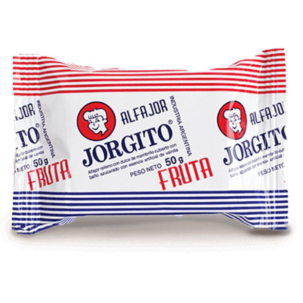 Alfajor Jorgito Quince Jelly w/ Sugar Coating, 50 g / 1.7 oz (pack of 6)