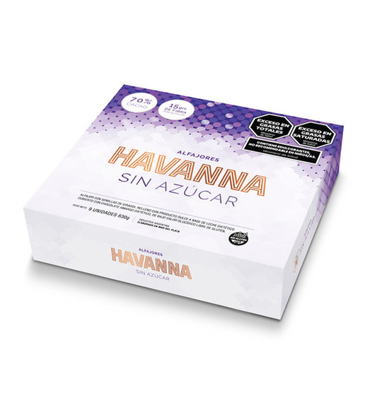 Havanna Sugar-Free Alfajores with Sunflower Seeds, Dietetic Dulce de Leche Alfajores sin Azúcar, Gluten-Free, 630 g / 22.22 oz (box of 9)