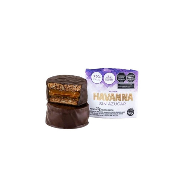 Havanna Sugar-Free Alfajores with Sunflower Seeds, Dietetic Dulce de Leche Alfajores sin Azúcar, Gluten-Free, 630 g / 22.22 oz (box of 9)