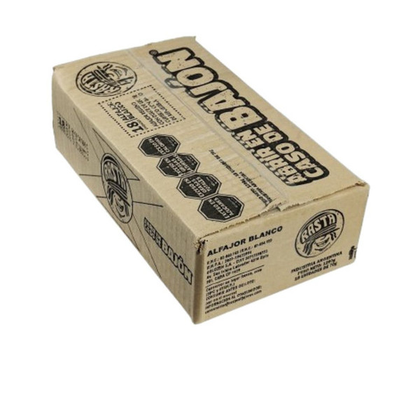 Rasta Alfajor White Chocolate Alfajores with Creamy Dulce de Leche Wholesale Bulk Box, 70 g / 2.46 oz ea (Box of 18)