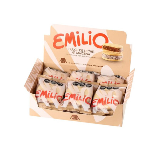 Emilio Alfajores de Maicena with Dulce de Leche, 75 g / 2.64 oz (box of 12)