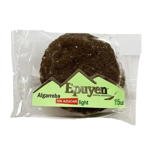 Epuyen Alfajor de Algarroba Carob Alfajor without Sugar, 600 g / 21.16 oz (box of 12)