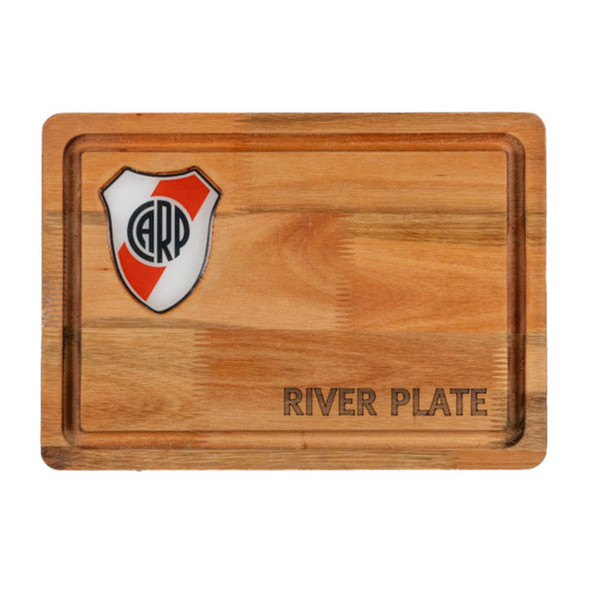 River Plate Laser Engraved Small BBQ Board - Eucalyptus Wood by Regalando Pasión, 25 cm x 35 cm / 9.84" x 13.77"