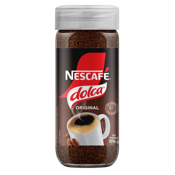 Nescafé Dolca Café Instantáneo Tradicional Instant Coffee Gluten Free, 170 g / 6 oz