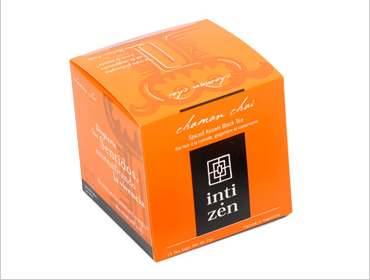 Inti Zen Chaman Chai Spiced Assam Black Tea - Cinnamon, Ginger, Cardamom (box of 15 tea bags)