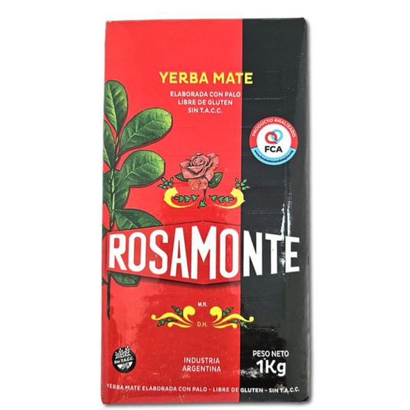 Rosamonte Traditional Yerba Mate with Stems Gluten-Free, 1 kg / 2.2 lb