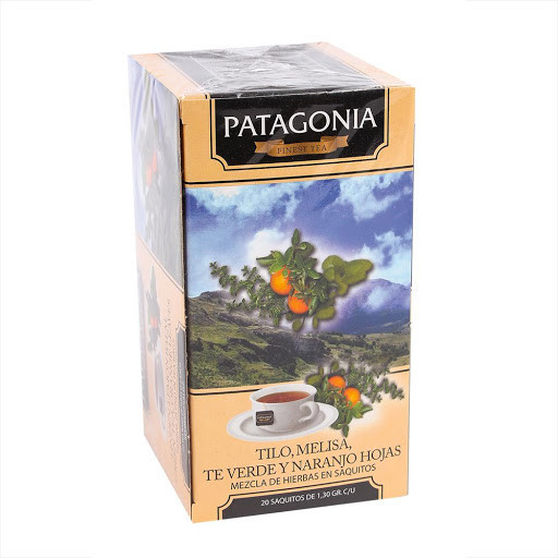 Patagonia Finest Tea Tilo Fruit Infusion In Tea Bags Linden, Lemon Balm, Green Tea & Orange Leaves (box of 20 bags)