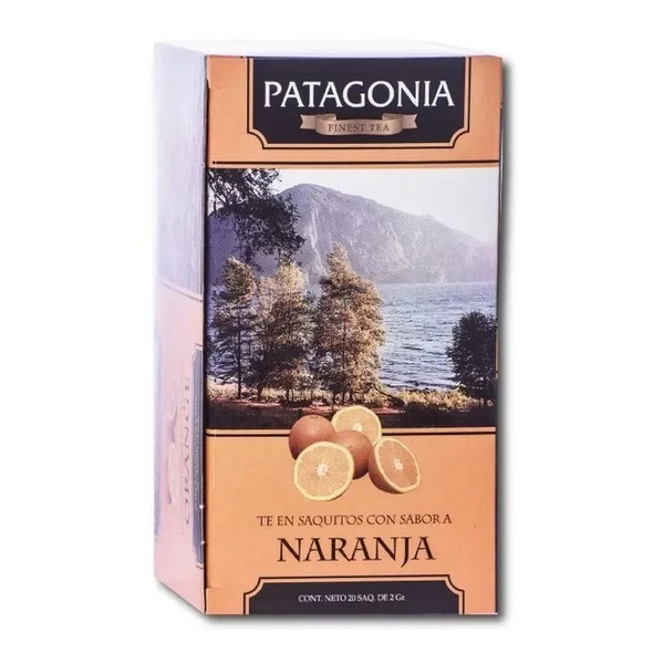 Patagonia Finest Tea Naranja Orange Flavor (box of 20 bags)