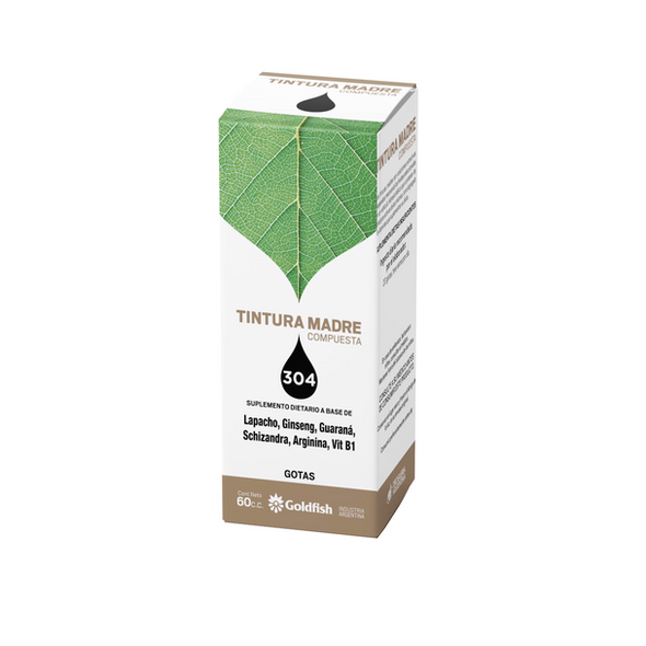 Tintura Madre Mother Tincture Lapacho, Ginseng, Guarana, Schizandra, Arginine & Vitamin B1 - Energizing, 60 cc / 2.02 fl oz