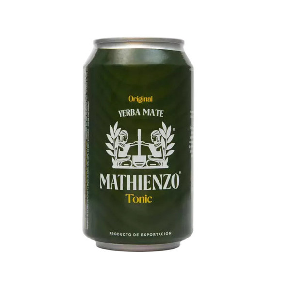 Mathienzo Tonic Carbonated Yerba Mate Beverage, Low-Calorie Refreshing Drink, 354 ml / 12 fl oz (pack of 3)