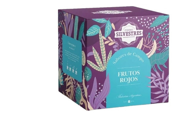 Hierbas Silvestres Hibiscus Blend Tea with Fruits for Infusion in Bags Té Frutos Rojos (box of 15 tea bags)