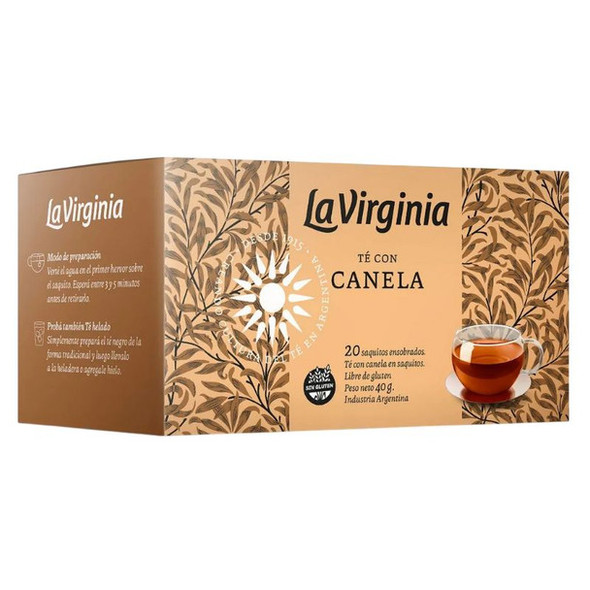 La Virginia Cinnamon Herbal Tea Bags, 40 g / 1.41 oz (box of 20)