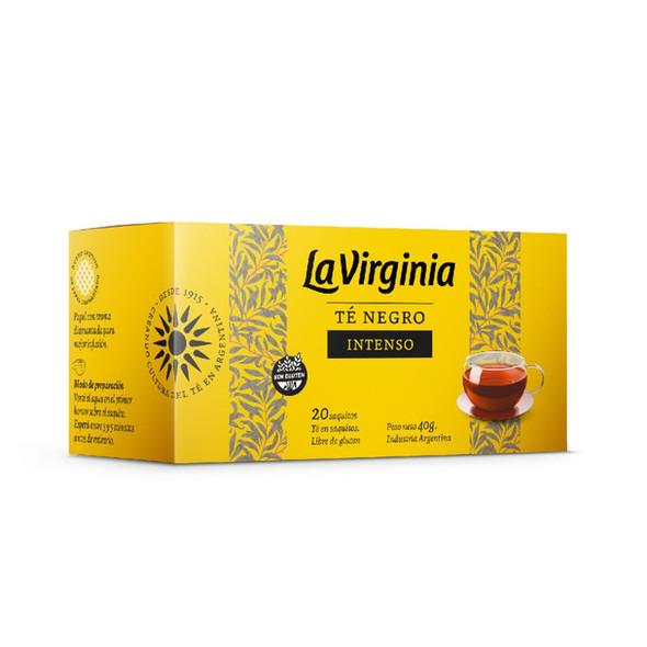 La Virginia Intense Black Tea Bags Gluten-Free, 40 g / 1.4 oz (20 Count)