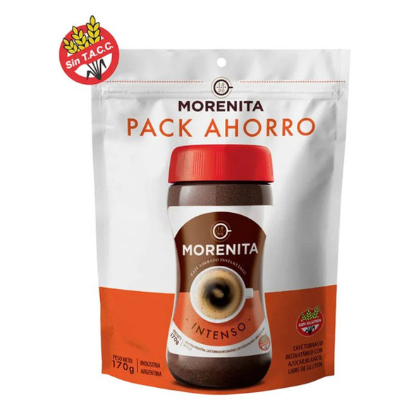 Morenita Instant Coffee Intenso Doy Pack, 170 g / 6.0 oz