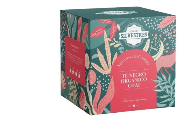 Hierbas Silvestres Organic Black Tea Blend with Spices for Infusion in Bags Té Negro Orgánico Chai (box of 15 tea bags)