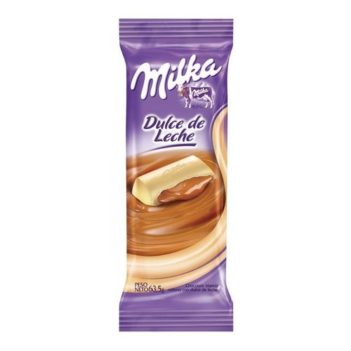 Milka White Chocolate Bar Filled with Dulce de Leche, 67.5 g / 2.38 oz (pack of 2)